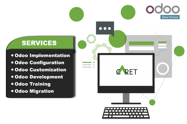 Caret IT helps you to get such innovative and customized Odoo ERP software for your organization. We own a team of Odoo experts who are always ready to solve all your queries and give a kick start to your business.  Connect with us and flourish your business with the new innovative ideas of management. 